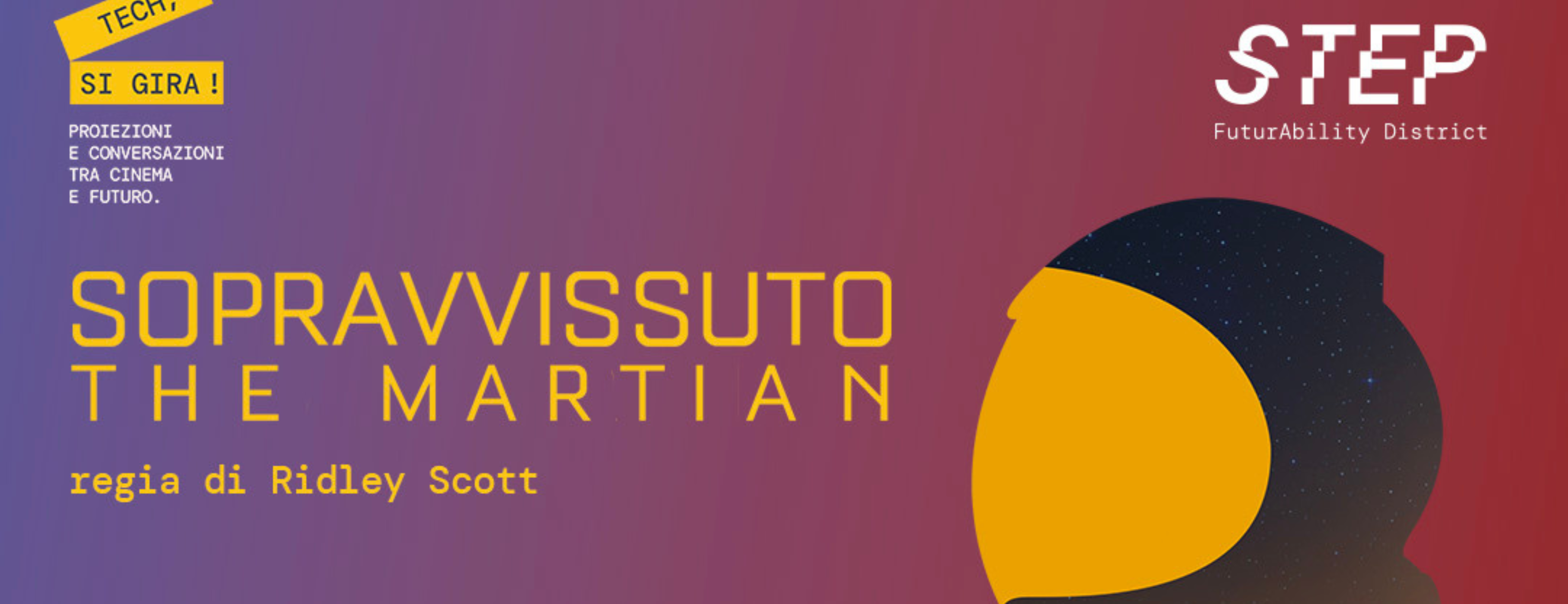 Rassegna Cinematografica “Tech, si gira!” – Proiezione del film “Sopravvissuto &#8211; The Martian”